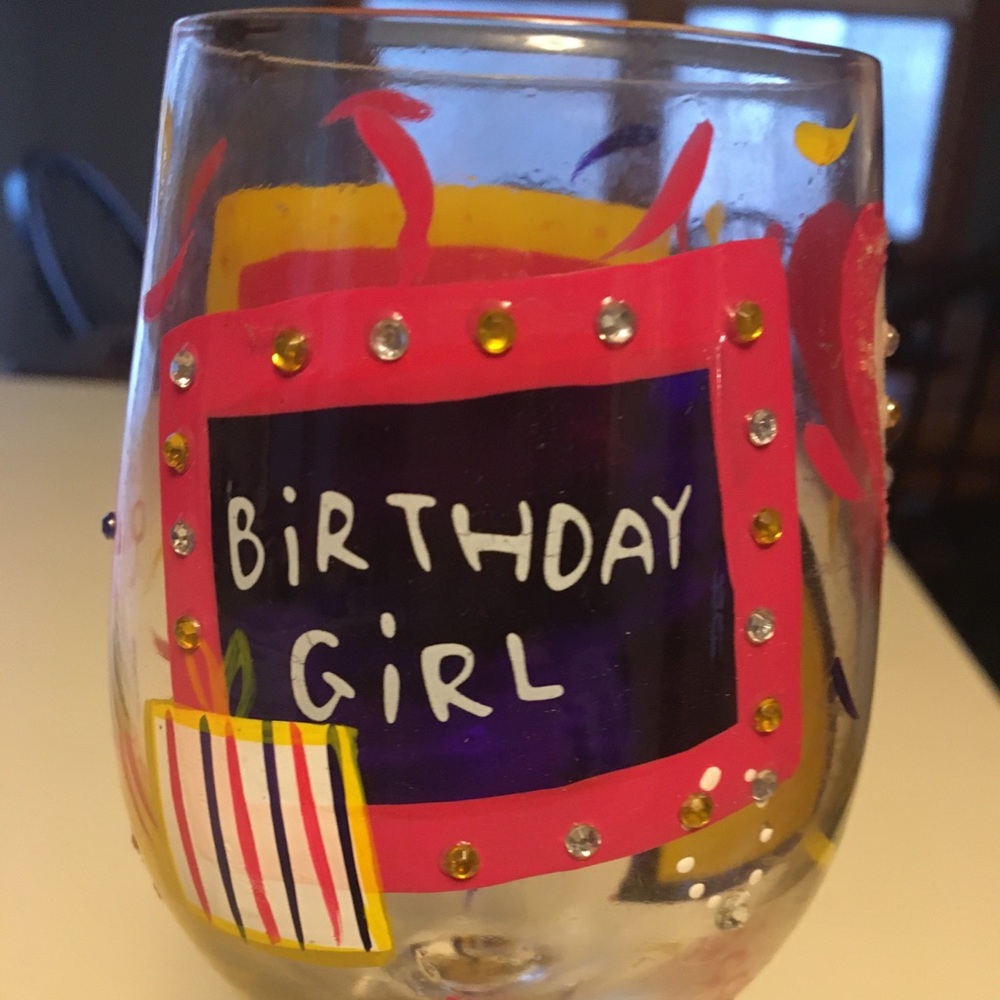 Birthday Girl Wine Glass